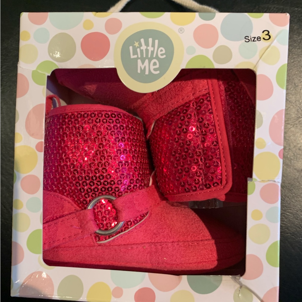 New - 💕 Sequin Pink Baby Boots 💕